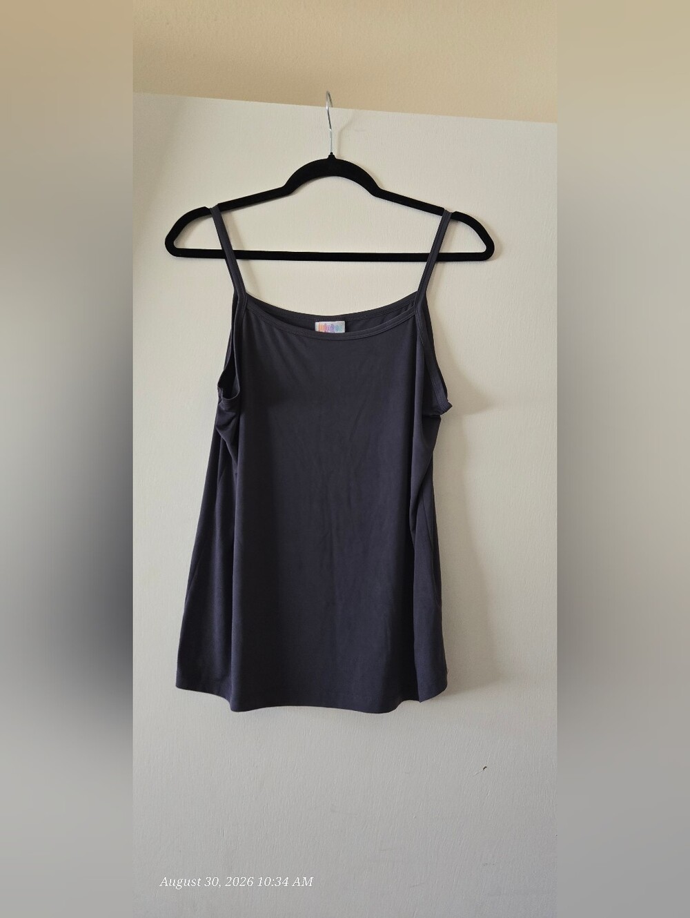 LuLaRoe Dark Gray Spaghetti Strap Camisole